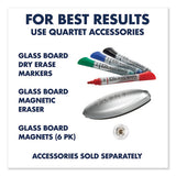 Quartet® Invisamount Magnetic Glass Marker Board, Frameless, 74" X 42", White Surface freeshipping - TVN Wholesale 