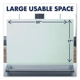 Quartet® Desktop Magnetic Glass Dry-erase Panel, 23" X 17", White freeshipping - TVN Wholesale 