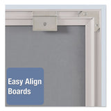 Quartet® Matrix Magnetic Boards, Painted Steel, 48 X 31, White, Aluminum Frame freeshipping - TVN Wholesale 