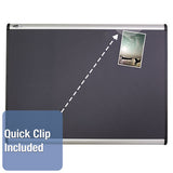 Quartet® Prestige Plus Magnetic Fabric Bulletin Board, 48 X 36, Aluminum Frame freeshipping - TVN Wholesale 