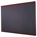 Quartet® Prestige Plus Magnetic Fabric Bulletin Board, 48 X 36, Mahogany Frame freeshipping - TVN Wholesale 