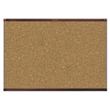 Quartet® Prestige 2 Magnetic Cork Bulletin Board, 48 X 36, Mahogany Frame freeshipping - TVN Wholesale 