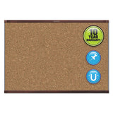 Quartet® Prestige 2 Magnetic Cork Bulletin Board, 48 X 36, Mahogany Frame freeshipping - TVN Wholesale 