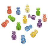 Quartet® Magnetic "push Pins", 3-4" Dia, Assorted Colors, 20-pack freeshipping - TVN Wholesale 