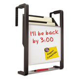 Quartet® Hanging File Pocket With Dry Erase Board, Three Pockets, Letter, Black freeshipping - TVN Wholesale 