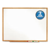 Quartet® Classic Series Total Erase Dry Erase Board, 96 X 48, Oak Finish Frame freeshipping - TVN Wholesale 