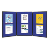 Quartet® Show-it! Display System, 72 X 36, Blue-gray Surface, Black Frame freeshipping - TVN Wholesale 