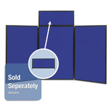 Quartet® Show-it! Display System, 72 X 36, Blue-gray Surface, Black Frame freeshipping - TVN Wholesale 