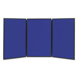 Quartet® Show-it! Display System, 72 X 36, Blue-gray Surface, Black Frame freeshipping - TVN Wholesale 