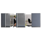 Quartet® Premium Workstation Privacy Screen, 38w X 64d, Translucent Clear-silver freeshipping - TVN Wholesale 