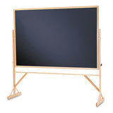 Quartet® Reversible Chalkboard, 72 X 48, Black Surface, Oak Frame freeshipping - TVN Wholesale 