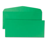 Quality Park™ Colored Envelope, #10, Commercial Flap, Gummed Closure, 4.13 X 9.5, Green, 25-pack freeshipping - TVN Wholesale 