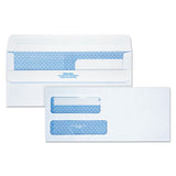 Quality Park™ Double Window Redi-seal Security-tinted Envelope, #9, Commercial Flap, Redi-seal Closure, 3.88 X 8.88, White, 250-carton freeshipping - TVN Wholesale 