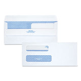 Quality Park™ Double Window Redi-seal Security-tinted Envelope, #8 5-8, Commercial Flap, Redi-seal Closure, 3.63 X 8.63, White, 250-carton freeshipping - TVN Wholesale 