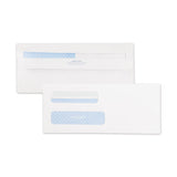 Quality Park™ Double Window Redi-seal Security-tinted Envelope, #8 5-8, Commercial Flap, Redi-seal Closure, 3.63 X 8.63, White, 500-box freeshipping - TVN Wholesale 