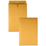 Quality Park™ Clasp Envelope, #98, Square Flap, Clasp-gummed Closure, 10 X 15, Brown Kraft, 100-box freeshipping - TVN Wholesale 