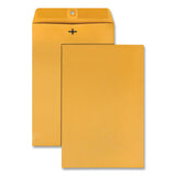 Quality Park™ Clasp Envelope, #98, Square Flap, Clasp-gummed Closure, 10 X 15, Brown Kraft, 100-box freeshipping - TVN Wholesale 
