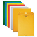 Quality Park™ Clasp Envelope, #97, Squar Flap, Clasp-gummed Closure, 10 X 13, White, 100-box freeshipping - TVN Wholesale 