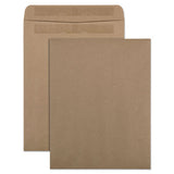 Quality Park™ Brown Kraft Clasp Envelope, #90, Square Flap, Clasp-gummed Closure, 9 X 12, Brown Kraft, 100-box freeshipping - TVN Wholesale 