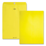 Quality Park™ Clasp Envelope, #90, Square Flap, Clasp-gummed Closure, 9 X 12, Yellow, 10-pack freeshipping - TVN Wholesale 