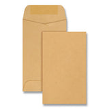 Quality Park™ Kraft Coin And Small Parts Envelope, #3, Square Flap, Gummed Closure, 2.5 X 4.25, Brown Kraft, 500-box freeshipping - TVN Wholesale 