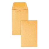 Quality Park™ Kraft Coin And Small Parts Envelope, #6, Square Flap, Gummed Closure, 3.38 X 6, Brown Kraft, 500-box freeshipping - TVN Wholesale 