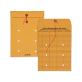 Quality Park™ Brown Kraft String And Button Interoffice Envelope, #97, Two-sided Five-column Format, 10 X 13, Brown Kraft, 100-carton freeshipping - TVN Wholesale 