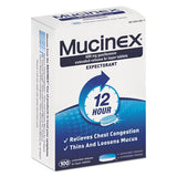 Mucinex® Expectorant Regular Strength, 100 Tablets-box, 12 Box-carton freeshipping - TVN Wholesale 