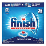 FINISH® Powerball Dishwasher Tabs, Fresh Scent, 26-box, 8 Boxes-carton freeshipping - TVN Wholesale 