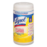 LYSOL® Brand Disinfecting Wipes, 7 X 7.25, Lemon And Lime Blossom, 80 Wipes-canister, 6 Canisters-carton freeshipping - TVN Wholesale 