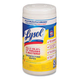 LYSOL® Brand Disinfecting Wipes, 7 X 7.25, Lemon And Lime Blossom, 80 Wipes-canister freeshipping - TVN Wholesale 