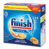 FINISH® Dish Detergent Gelpacs, Orange Scent, 54-box, 4 Boxes-carton freeshipping - TVN Wholesale 