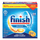 FINISH® Dish Detergent Gelpacs, Orange Scent, 54-box, 4 Boxes-carton freeshipping - TVN Wholesale 