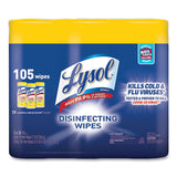 LYSOL® Brand Disinfecting Wipes, 7 X 7.25, Lemon And Lime Blossom, 35 Wipes-canister, 3 Canisters-pack, 4 Packs-carton freeshipping - TVN Wholesale 