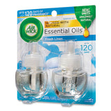 Air Wick® Scented Oil Twin Refill, Fresh Linen, 0.67 Oz, 2-pack, 6-carton freeshipping - TVN Wholesale 