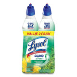 LYSOL® Brand Clean And Fresh Toilet Bowl Cleaner Cling Gel, Forest Rain Scent, 24 Oz, 2-pack, 4 Packs-carton freeshipping - TVN Wholesale 
