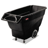 Rubbermaid® Commercial Structural Foam Tilt Truck, Rectangular, 600 Lb Capacity, Black freeshipping - TVN Wholesale 