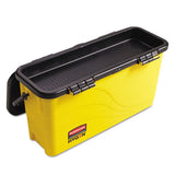 Rubbermaid® Commercial HYGEN™ Hygen Top Down Charging Bucket, Yellow-black freeshipping - TVN Wholesale 
