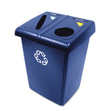 Rubbermaid® Commercial Glutton Recycling Station, Two-stream, 46 Gal, Blue freeshipping - TVN Wholesale 