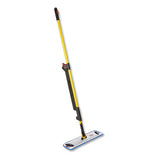 Rubbermaid® Commercial HYGEN™ Pulse Microfiber Spray Mop System, 17" Wide Microfiber Head, 52" Yellow Plastic Handle freeshipping - TVN Wholesale 