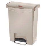 Rubbermaid® Commercial Slim Jim Resin Step-on Container, Front Step Style, 8 Gal, Beige freeshipping - TVN Wholesale 