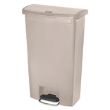 Rubbermaid® Commercial Slim Jim Resin Step-on Container, Front Step Style, 18 Gal, Beige freeshipping - TVN Wholesale 