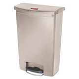 Rubbermaid® Commercial Slim Jim Resin Step-on Container, Front Step Style, 24 Gal, Beige freeshipping - TVN Wholesale 