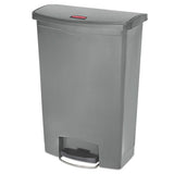 Rubbermaid® Commercial Slim Jim Resin Step-on Container, Front Step Style, 24 Gal, Gray freeshipping - TVN Wholesale 