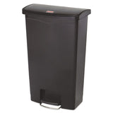 Rubbermaid® Commercial Slim Jim Resin Step-on Container, Front Step Style, 18 Gal, Black freeshipping - TVN Wholesale 