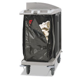 Zippered Vinyl Cleaning Cart Bag, 25 Gal, 17