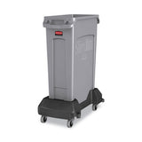 Rubbermaid® Commercial Slim Jim Resin Trainable Dolly, 120 Lb Capacity, 23.86 X 14.71 X 8.36, Plastic, Black freeshipping - TVN Wholesale 