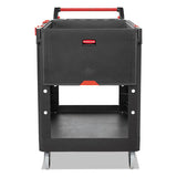 Rubbermaid® Commercial Heavy Duty Adaptable Utility Cart, 2 Shelves, 25.2w X 51.5d X 36h, Black freeshipping - TVN Wholesale 