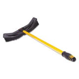 Rubbermaid® Commercial Maximizer Push-to-center Broom, Poly Bristles, 18 X 58.13, Steel Handle, Yellow-black freeshipping - TVN Wholesale 