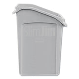 Rubbermaid® Commercial Slim Jim Under-counter Container, 23 Gal, Polyethylene, Gray freeshipping - TVN Wholesale 